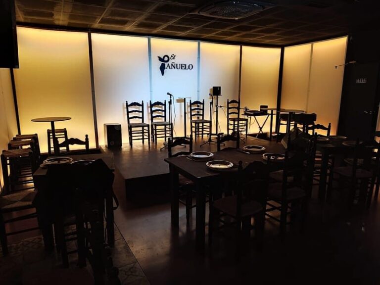 Live flamenco + tasting - Show timing: 8:30 PM most nights, plus 2:30 PM in December